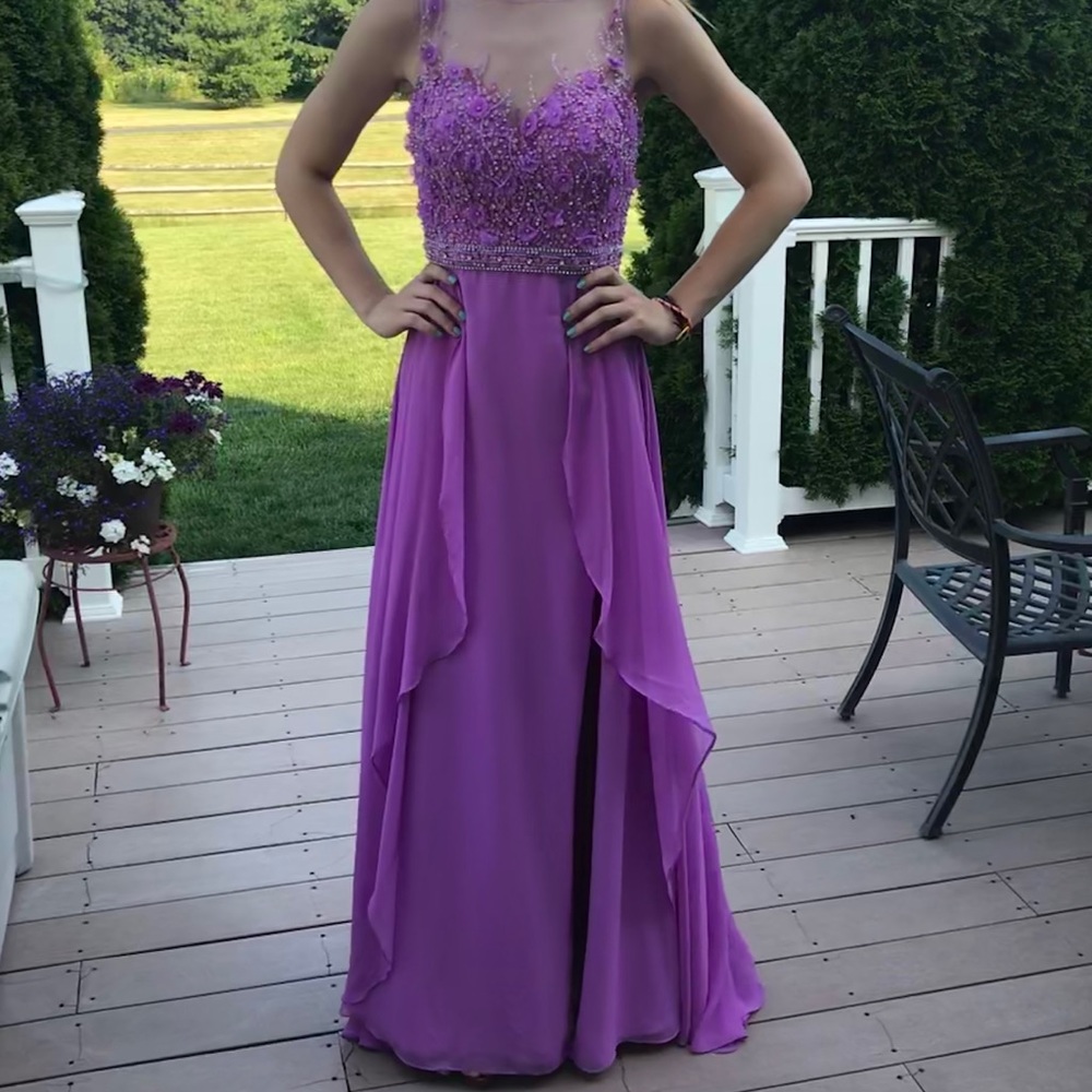 PURPLE PROM GOWN